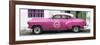 Cuba Fuerte Collection Panoramic - Pink Pontiac 1953 Original Classic Car-Philippe Hugonnard-Framed Photographic Print