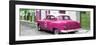 Cuba Fuerte Collection Panoramic - Pink Taxi Pontiac 1953-Philippe Hugonnard-Framed Photographic Print