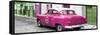 Cuba Fuerte Collection Panoramic - Pink Taxi Pontiac 1953-Philippe Hugonnard-Framed Stretched Canvas