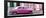 Cuba Fuerte Collection Panoramic - Pink Vintage Car in Havana-Philippe Hugonnard-Framed Photographic Print