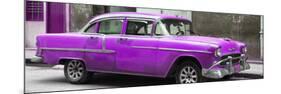 Cuba Fuerte Collection Panoramic - Purple Chevy-Philippe Hugonnard-Mounted Photographic Print