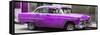 Cuba Fuerte Collection Panoramic - Purple Chevy-Philippe Hugonnard-Framed Stretched Canvas