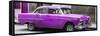 Cuba Fuerte Collection Panoramic - Purple Chevy-Philippe Hugonnard-Framed Stretched Canvas