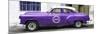 Cuba Fuerte Collection Panoramic - Purple Pontiac 1953 Original Classic Car-Philippe Hugonnard-Mounted Photographic Print