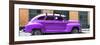 Cuba Fuerte Collection Panoramic - Purple Vintage Car-Philippe Hugonnard-Framed Photographic Print