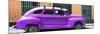 Cuba Fuerte Collection Panoramic - Purple Vintage Car-Philippe Hugonnard-Mounted Photographic Print