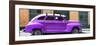 Cuba Fuerte Collection Panoramic - Purple Vintage Car-Philippe Hugonnard-Framed Photographic Print