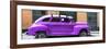 Cuba Fuerte Collection Panoramic - Purple Vintage Car-Philippe Hugonnard-Framed Photographic Print