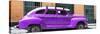 Cuba Fuerte Collection Panoramic - Purple Vintage Car-Philippe Hugonnard-Stretched Canvas