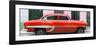 Cuba Fuerte Collection Panoramic - Red Bel Air Classic Car-Philippe Hugonnard-Framed Photographic Print