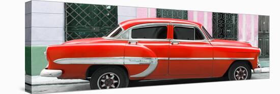 Cuba Fuerte Collection Panoramic - Red Bel Air Classic Car-Philippe Hugonnard-Stretched Canvas