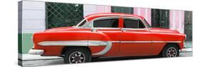 Cuba Fuerte Collection Panoramic - Red Bel Air Classic Car-Philippe Hugonnard-Stretched Canvas