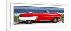 Cuba Fuerte Collection Panoramic - Red Cabriolet Car-Philippe Hugonnard-Framed Photographic Print