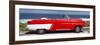 Cuba Fuerte Collection Panoramic - Red Cabriolet Car-Philippe Hugonnard-Framed Photographic Print