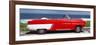 Cuba Fuerte Collection Panoramic - Red Cabriolet Car-Philippe Hugonnard-Framed Photographic Print