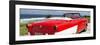 Cuba Fuerte Collection Panoramic - Red Cabriolet Classic Car-Philippe Hugonnard-Framed Photographic Print