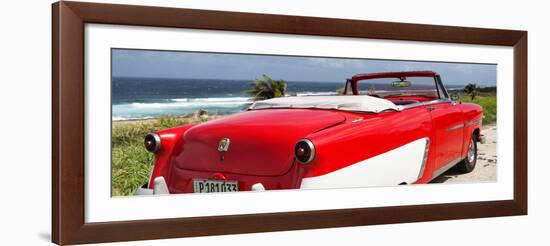 Cuba Fuerte Collection Panoramic - Red Cabriolet Classic Car-Philippe Hugonnard-Framed Photographic Print