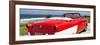 Cuba Fuerte Collection Panoramic - Red Cabriolet Classic Car-Philippe Hugonnard-Framed Photographic Print