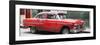 Cuba Fuerte Collection Panoramic - Red Chevy-Philippe Hugonnard-Framed Photographic Print