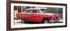 Cuba Fuerte Collection Panoramic - Red Chevy-Philippe Hugonnard-Framed Photographic Print