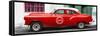 Cuba Fuerte Collection Panoramic - Red Pontiac 1953 Original Classic Car-Philippe Hugonnard-Framed Stretched Canvas