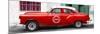 Cuba Fuerte Collection Panoramic - Red Pontiac 1953 Original Classic Car-Philippe Hugonnard-Mounted Photographic Print