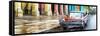 Cuba Fuerte Collection Panoramic - Red Taxi of Havana-Philippe Hugonnard-Framed Stretched Canvas