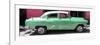 Cuba Fuerte Collection Panoramic - Retro Green Car-Philippe Hugonnard-Framed Photographic Print