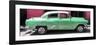 Cuba Fuerte Collection Panoramic - Retro Green Car-Philippe Hugonnard-Framed Photographic Print