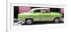 Cuba Fuerte Collection Panoramic - Retro Lime Green Car-Philippe Hugonnard-Framed Photographic Print