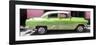 Cuba Fuerte Collection Panoramic - Retro Lime Green Car-Philippe Hugonnard-Framed Photographic Print