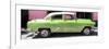 Cuba Fuerte Collection Panoramic - Retro Lime Green Car-Philippe Hugonnard-Framed Photographic Print