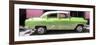 Cuba Fuerte Collection Panoramic - Retro Lime Green Car-Philippe Hugonnard-Framed Photographic Print