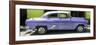 Cuba Fuerte Collection Panoramic - Retro Mauve Car-Philippe Hugonnard-Framed Photographic Print