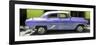 Cuba Fuerte Collection Panoramic - Retro Mauve Car-Philippe Hugonnard-Framed Photographic Print