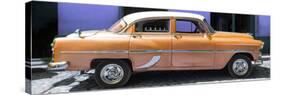 Cuba Fuerte Collection Panoramic - Retro Orange Car-Philippe Hugonnard-Stretched Canvas