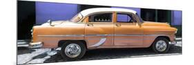 Cuba Fuerte Collection Panoramic - Retro Orange Car-Philippe Hugonnard-Mounted Photographic Print