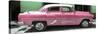 Cuba Fuerte Collection Panoramic - Retro Pink Car-Philippe Hugonnard-Stretched Canvas