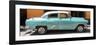 Cuba Fuerte Collection Panoramic - Retro Turquoise Car-Philippe Hugonnard-Framed Photographic Print