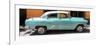 Cuba Fuerte Collection Panoramic - Retro Turquoise Car-Philippe Hugonnard-Framed Photographic Print