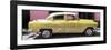 Cuba Fuerte Collection Panoramic - Retro Yellow Car-Philippe Hugonnard-Framed Photographic Print