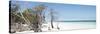 Cuba Fuerte Collection Panoramic - Sandy Beach Pastel Blue-Philippe Hugonnard-Stretched Canvas