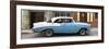 Cuba Fuerte Collection Panoramic - Skyblue Vintage American Car-Philippe Hugonnard-Framed Photographic Print