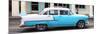 Cuba Fuerte Collection Panoramic - Skyblue Vintage Car-Philippe Hugonnard-Mounted Photographic Print