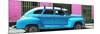 Cuba Fuerte Collection Panoramic - Skyblue Vintage Car-Philippe Hugonnard-Mounted Photographic Print