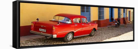 Cuba Fuerte Collection Panoramic - Trinidad Colorful City-Philippe Hugonnard-Framed Stretched Canvas