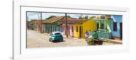 Cuba Fuerte Collection Panoramic - Trinidad Colorful Street Scene IV-Philippe Hugonnard-Framed Photographic Print