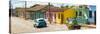Cuba Fuerte Collection Panoramic - Trinidad Colorful Street Scene IV-Philippe Hugonnard-Stretched Canvas