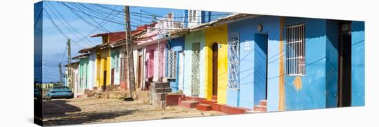 Cuba Fuerte Collection Panoramic - Trinidad Colorful Street Scene-Philippe Hugonnard-Stretched Canvas