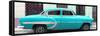 Cuba Fuerte Collection Panoramic - Turquoise Bel Air Classic Car-Philippe Hugonnard-Framed Stretched Canvas